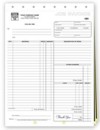 244 Work Order form, large format personalized with your business information
