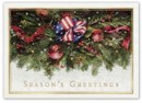H15655 Majestic Garland Patriotic Holiday Cards