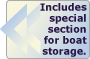 Includes special section for boat storage