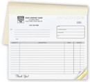 108B Invoice, booked, lined, small format personalized with you business information