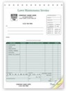 123 Lawn Maintenance Invoice personalized with your business information