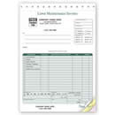 123 Landscaping Invoice - 6 3/8 x 8 1/2 personalized with your business information