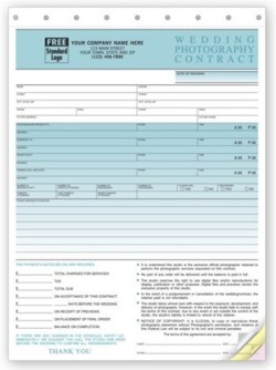 136 Wedding Photography Contract form personalized with your business information