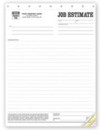 215 Job Estimate form personalized with your business information