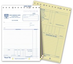 255 Work Order Invoices Form personalized with business information