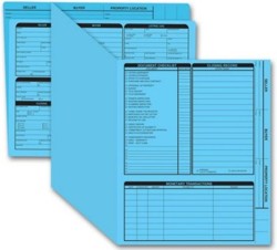 275B Real Estate Folder, Right Panel List, Letter Size, Blue