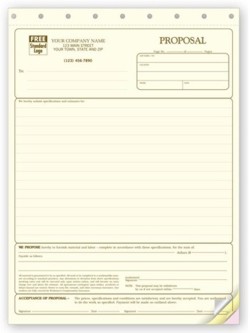 5510 Proposal form personalized with your business information