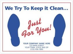 6515 Auto Floor Mat personalized with your business information. Request a FREE sample.