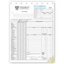6540 Plumbing Work Order Invoice w/checklist personalized with business information