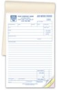 6558B Job Work Order, booked, small format personalized with your business information