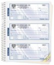 693T Cash Receipt Books, Colors Design, 3 To Page personalized with your business information
