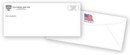 740FLG #10 Standard Envelope w/Flag Design personalized with your business information