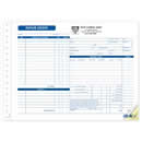 AUT0655; Garage Repair Order, carbonless, side-stub, large format personalized with business information!