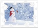 H13653 Snow Friends Holiday Card personalized with your business or personal information