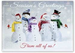 H15654 Snow Squad Holiday Card personalized with your business or personal information