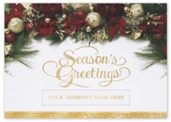 H2625 Garland of Joy Holiday Card personalized with your business or personal information