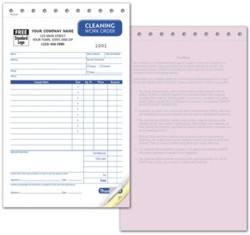 RHS2518 Carpet Cleaning Invoice personalized with your business information