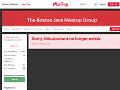 Error! - The Boston Java Meetup Group (Cambridge, MA) - Meetup